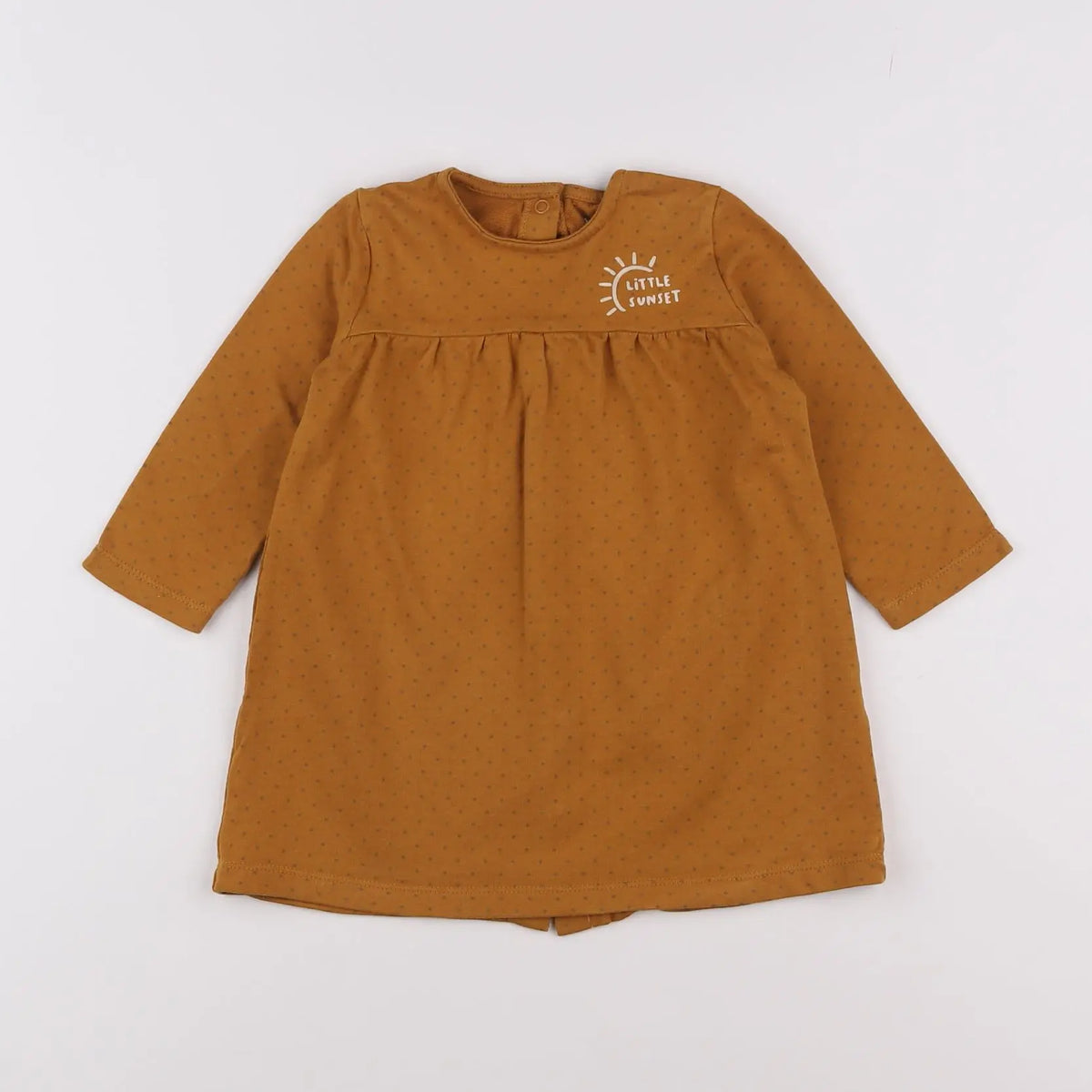 Vertbaudet - robe marron - 18 mois
