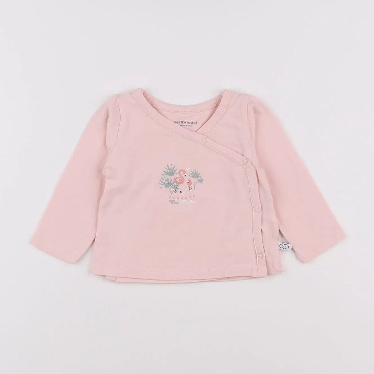 Vertbaudet - tee-shirt rose - 3 mois
