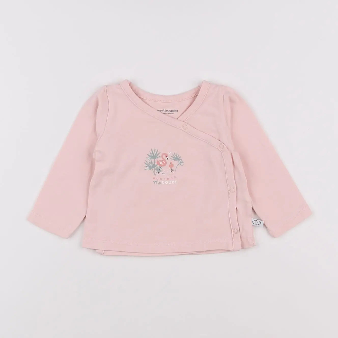 Vertbaudet - tee-shirt rose - 3 mois