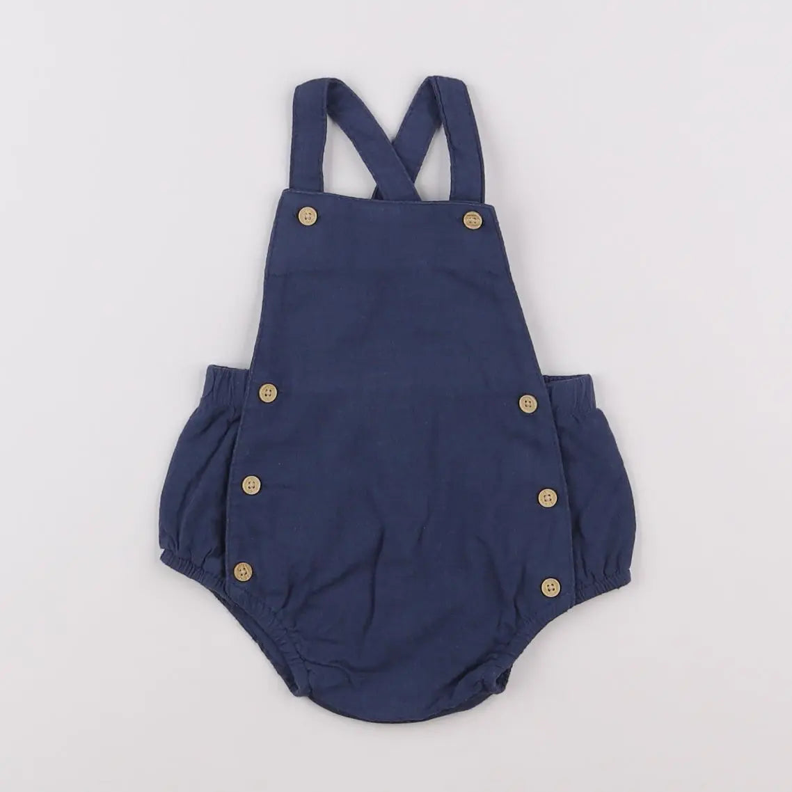 Vertbaudet - salopette bleu - 3 mois