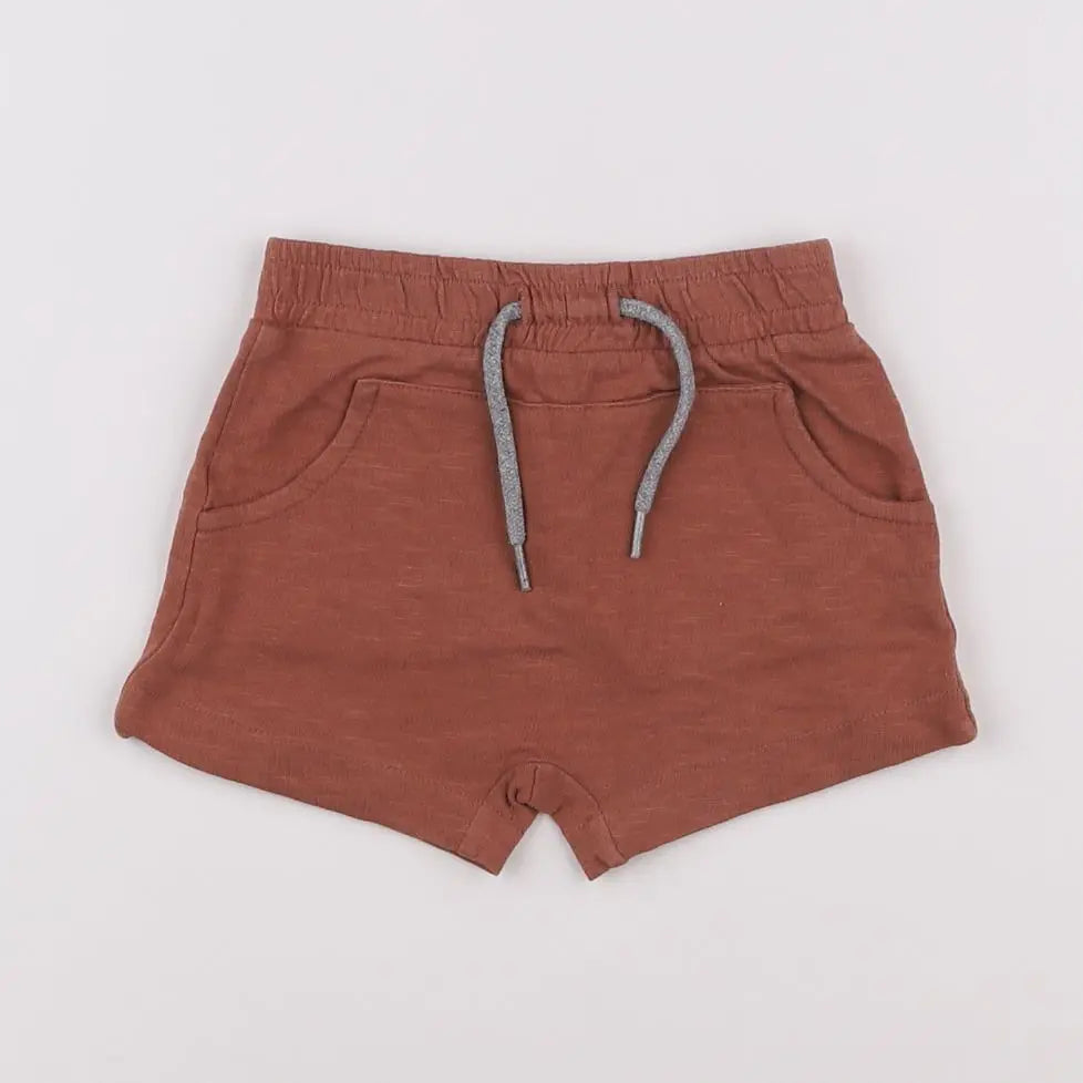 Vertbaudet - short marron - 6 mois