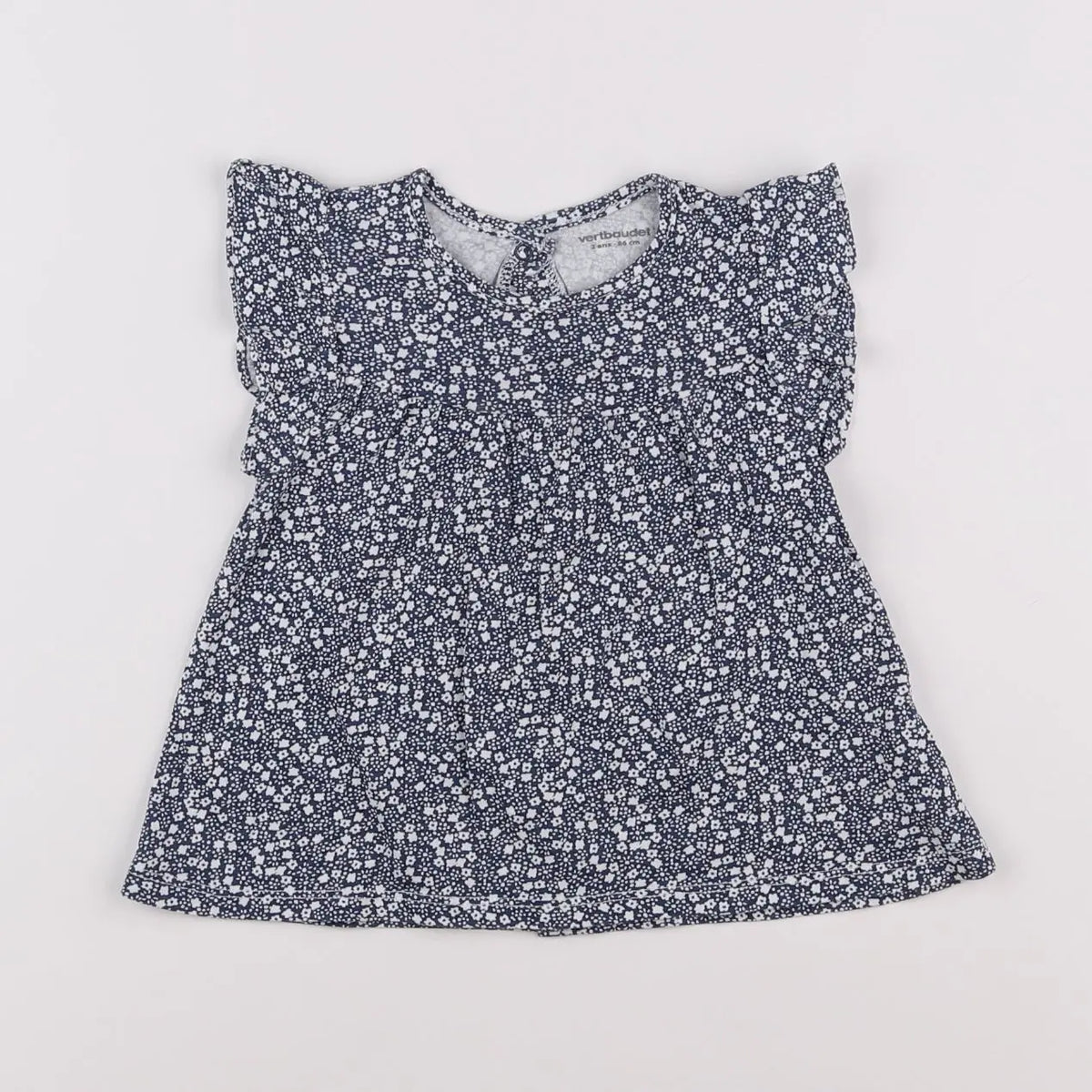 Vertbaudet - tee-shirt bleu - 2 ans