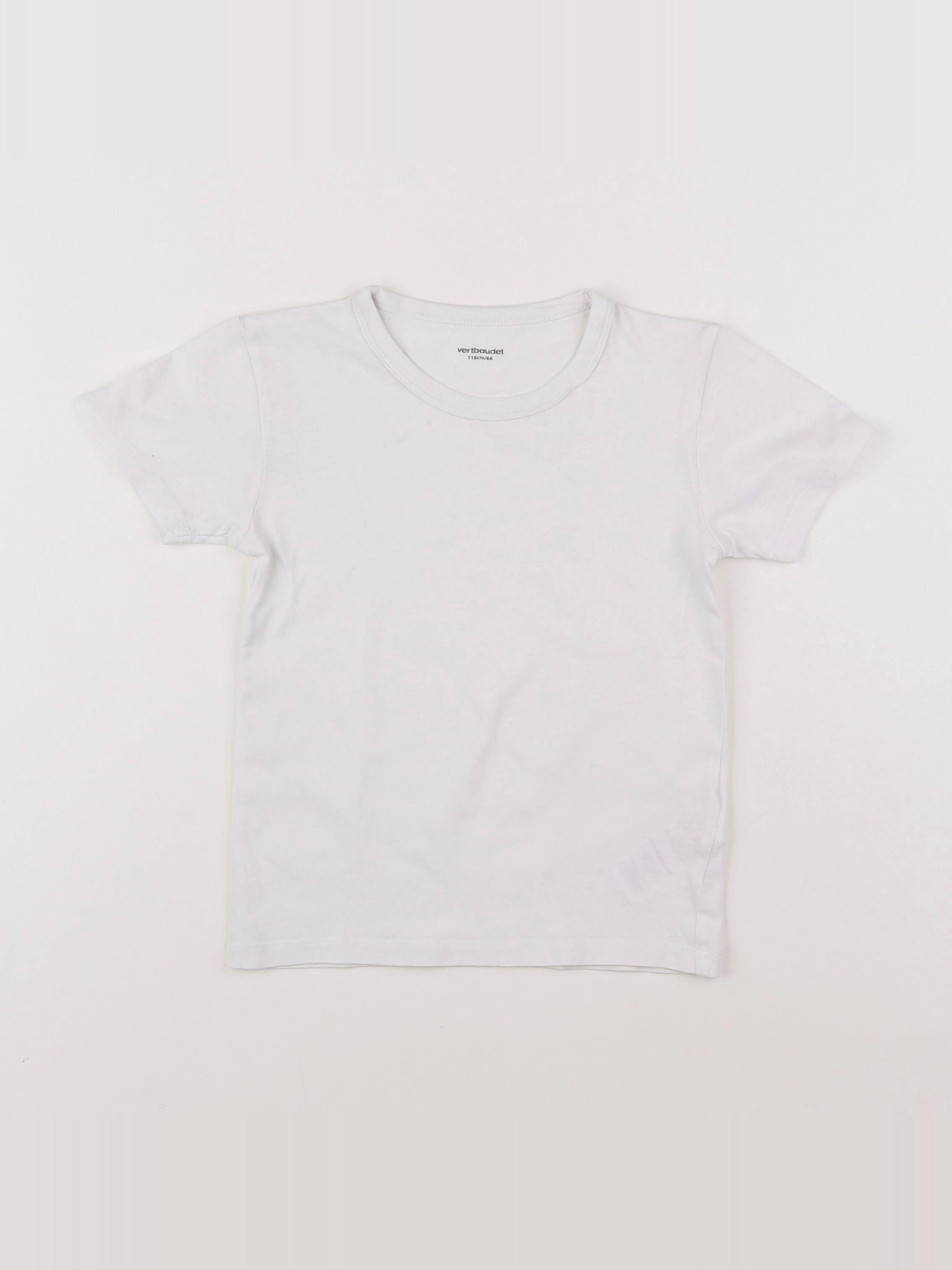 Vertbaudet - maillot de corps blanc - 6 ans