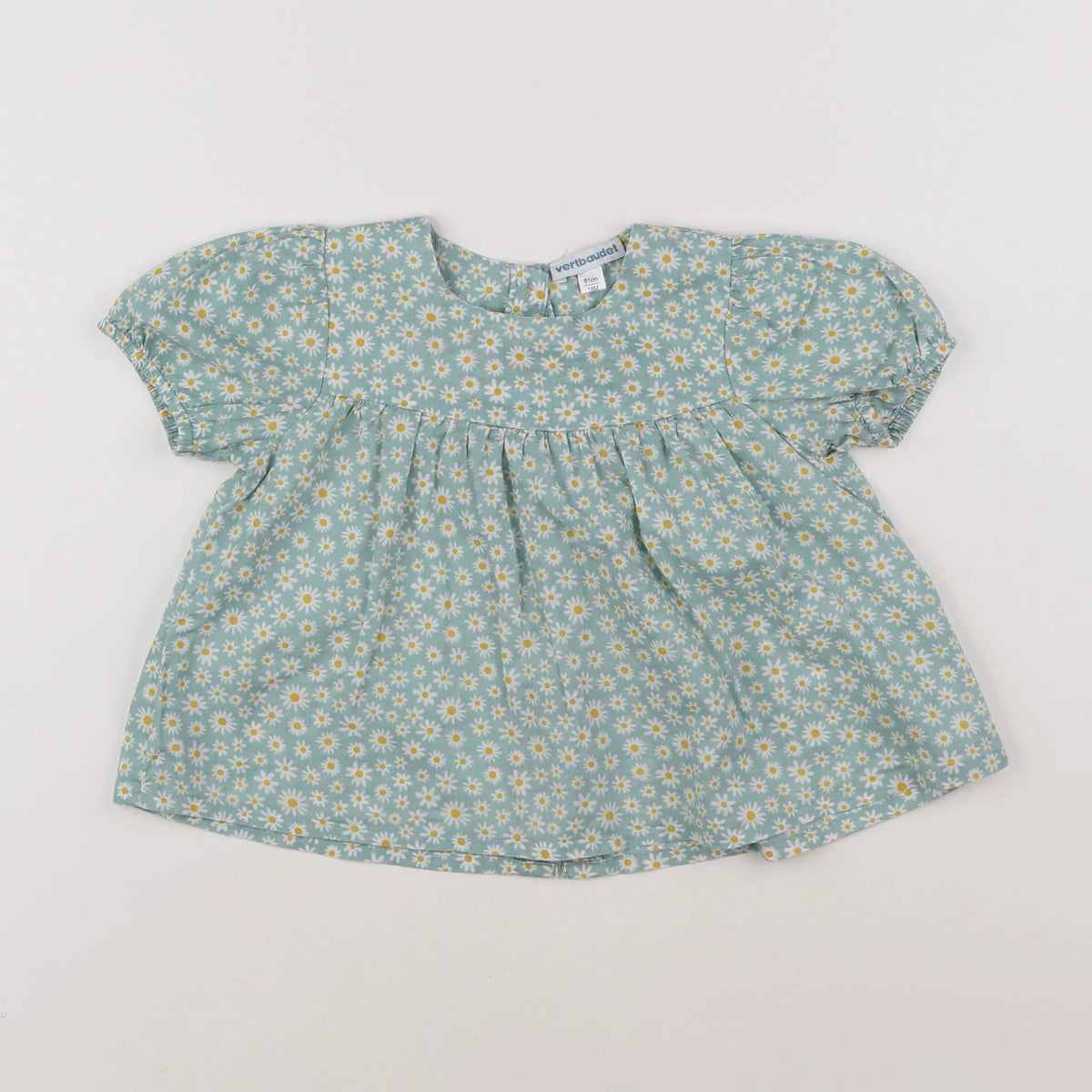 Vertbaudet - robe vert - 18 mois