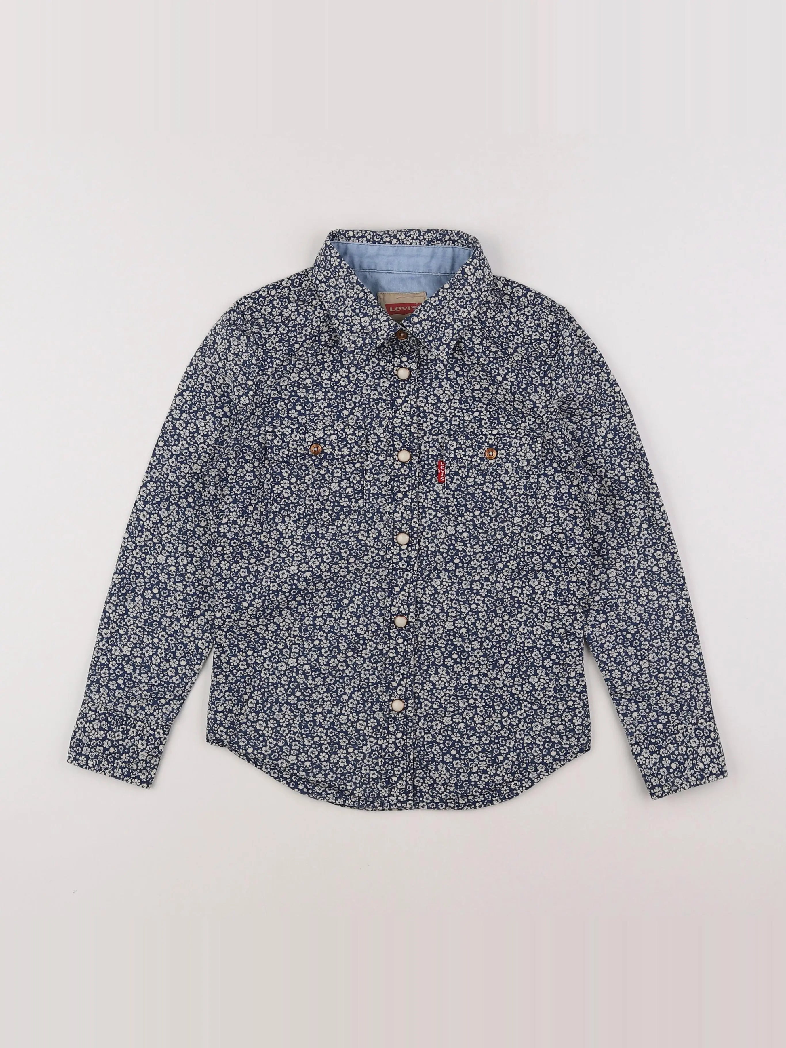 Levi's - chemise bleu, beige - 8 ans