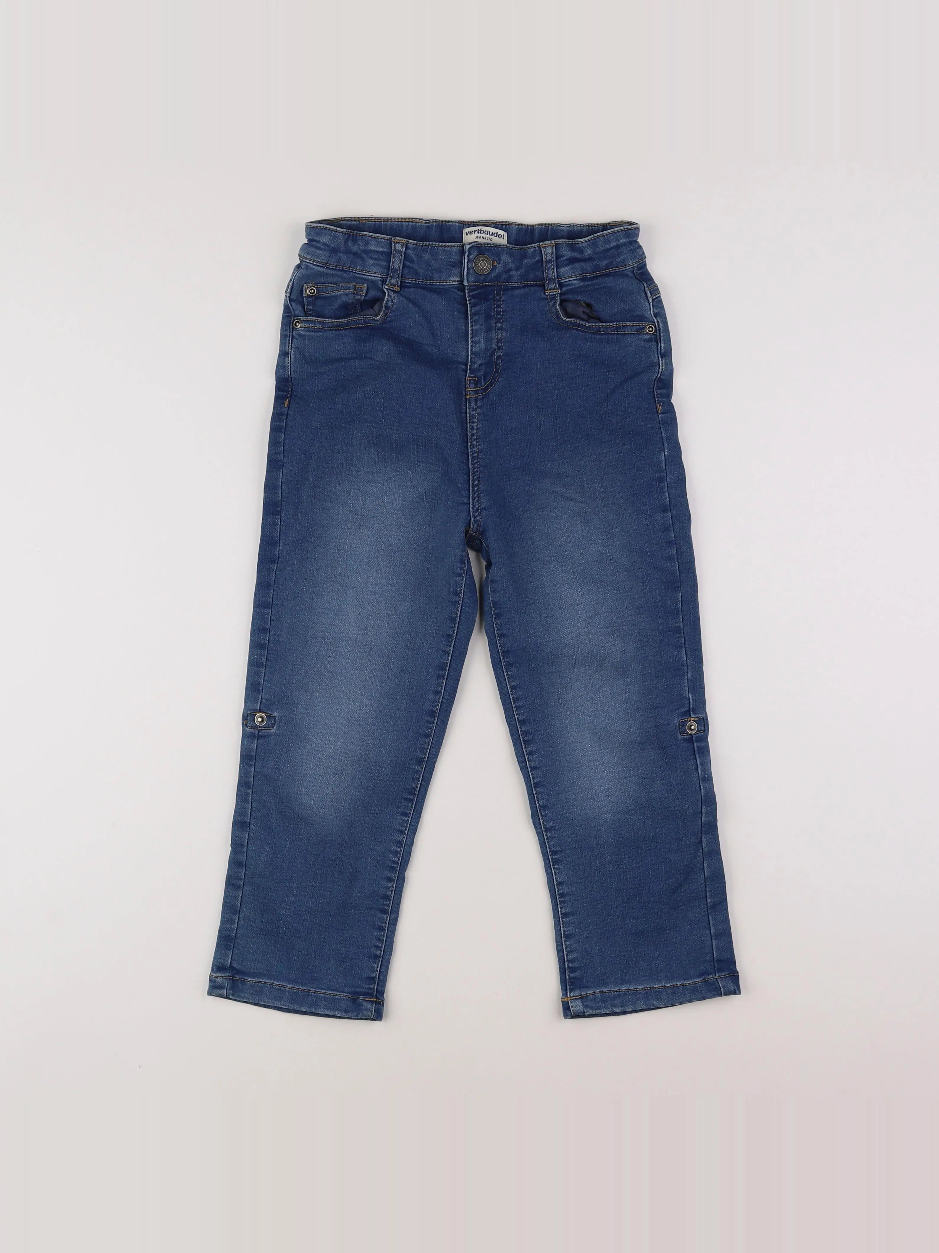 Vertbaudet - pantacourt bleu - 10 ans