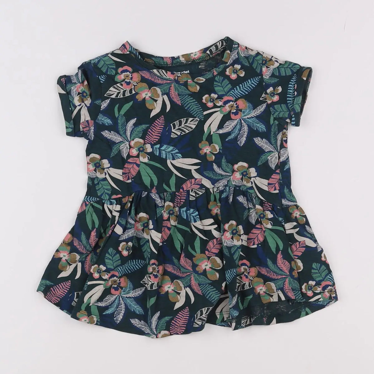 Vertbaudet - robe multicolore - 2 ans