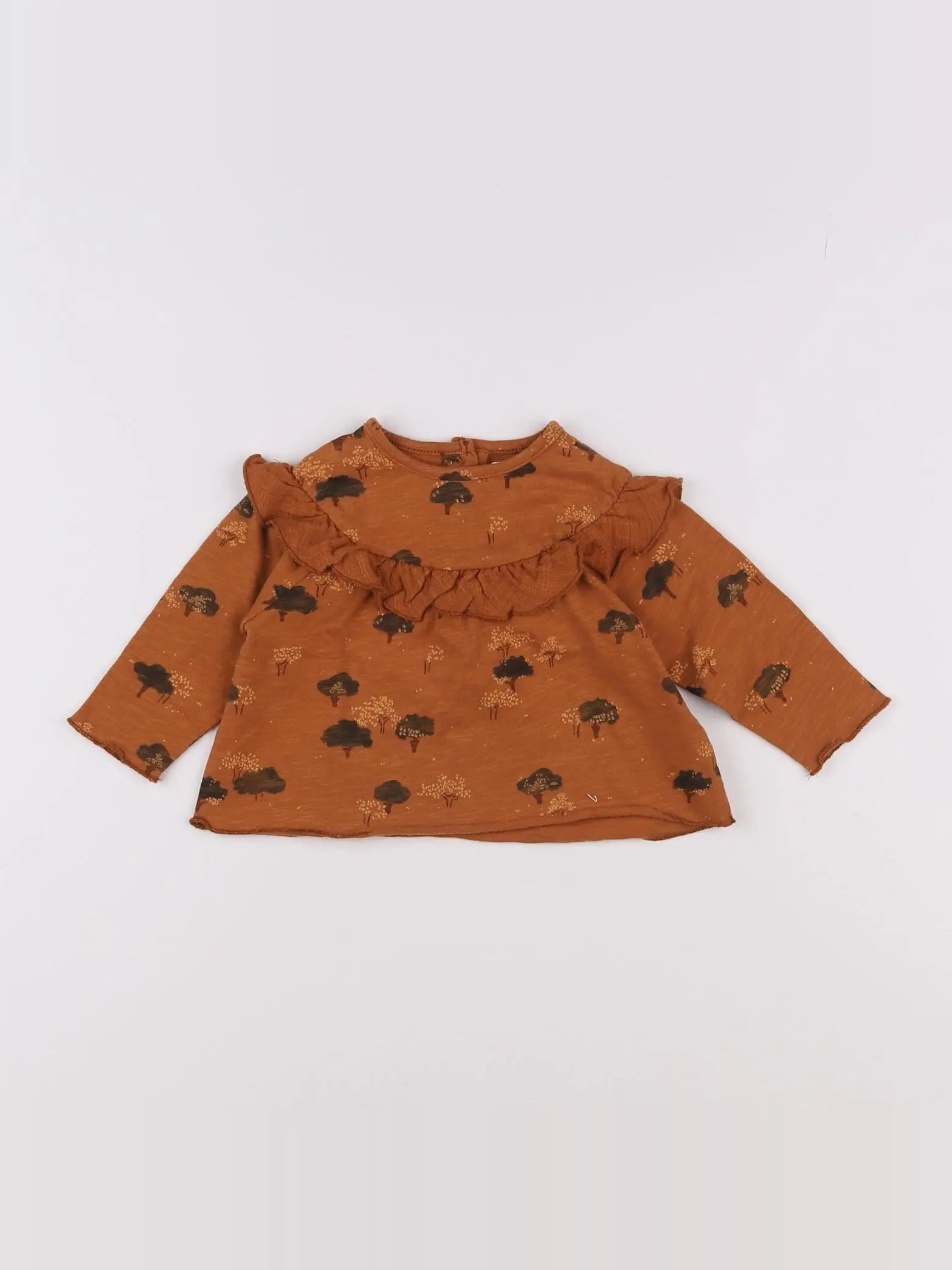 Play Up - tee-shirt marron - 3 mois