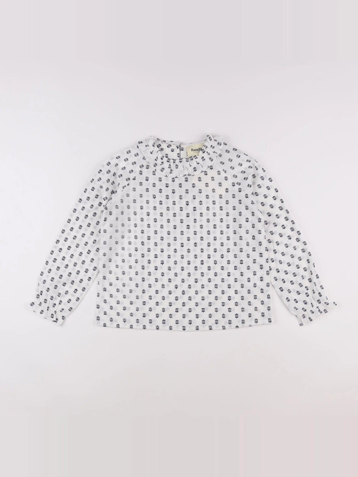 Bandits à la crème - blouse blanc, bleu - 8 ans