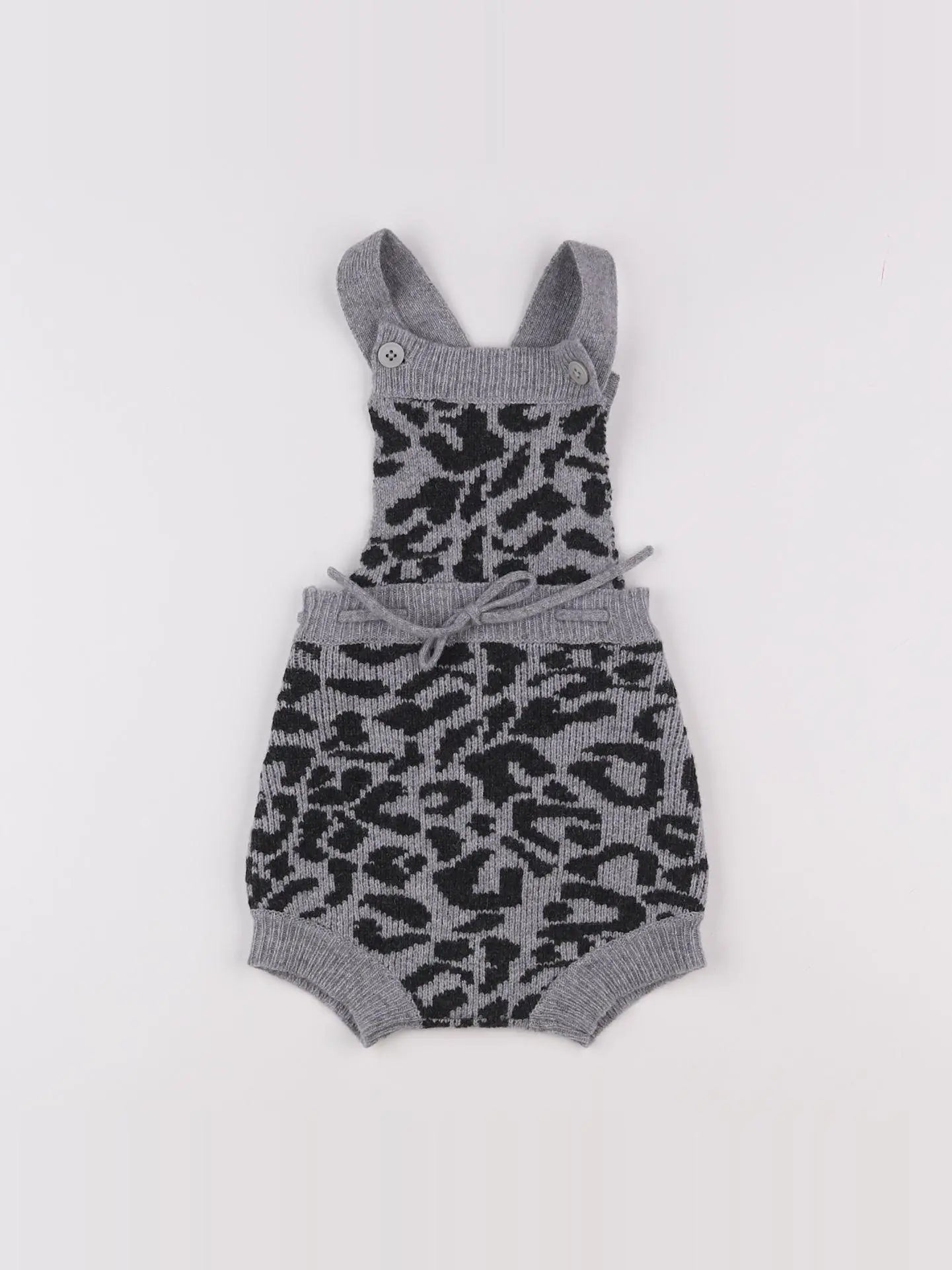 Louis Louise - combinaison gris, noir (état neuf) - 12 mois