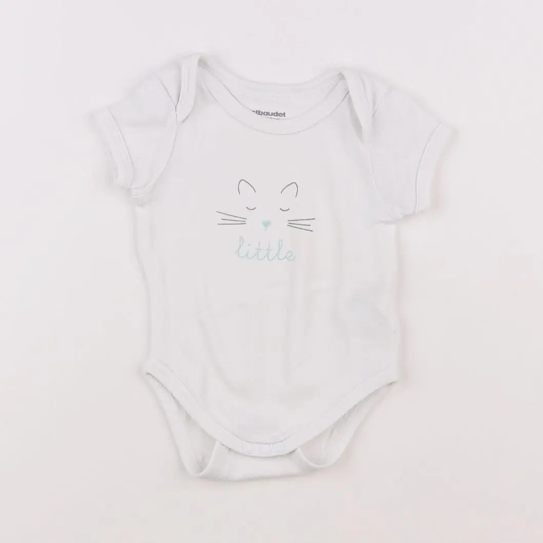 Vertbaudet - body blanc - 3 mois