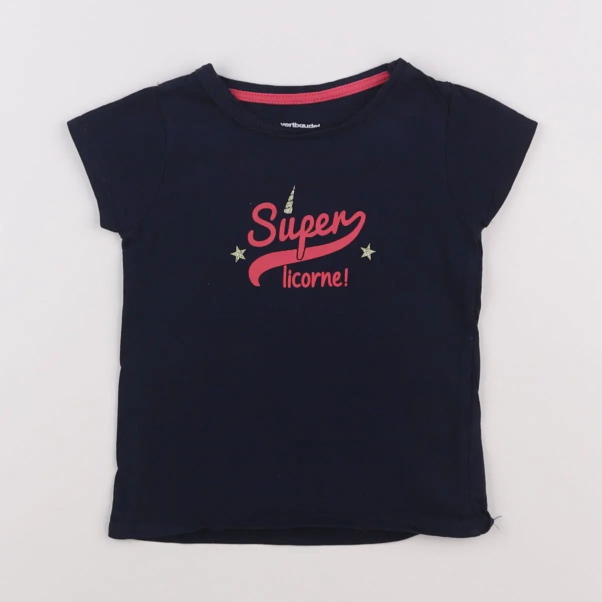 Vertbaudet - tee-shirt bleu - 3 ans