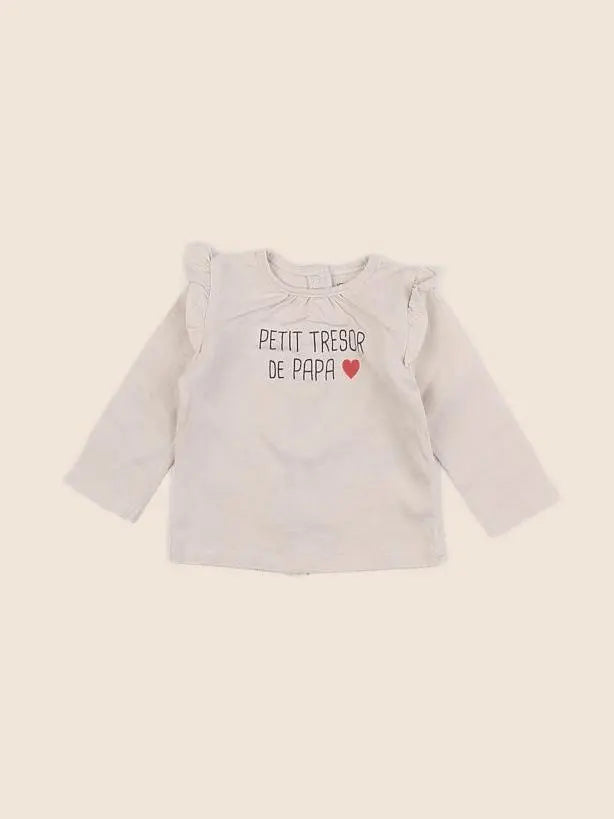 Vertbaudet - tee-shirt rose - 6 mois
