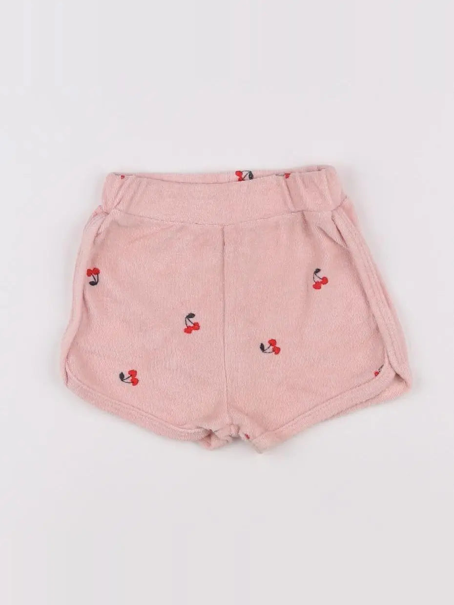 Vertbaudet - short rose - 6 mois