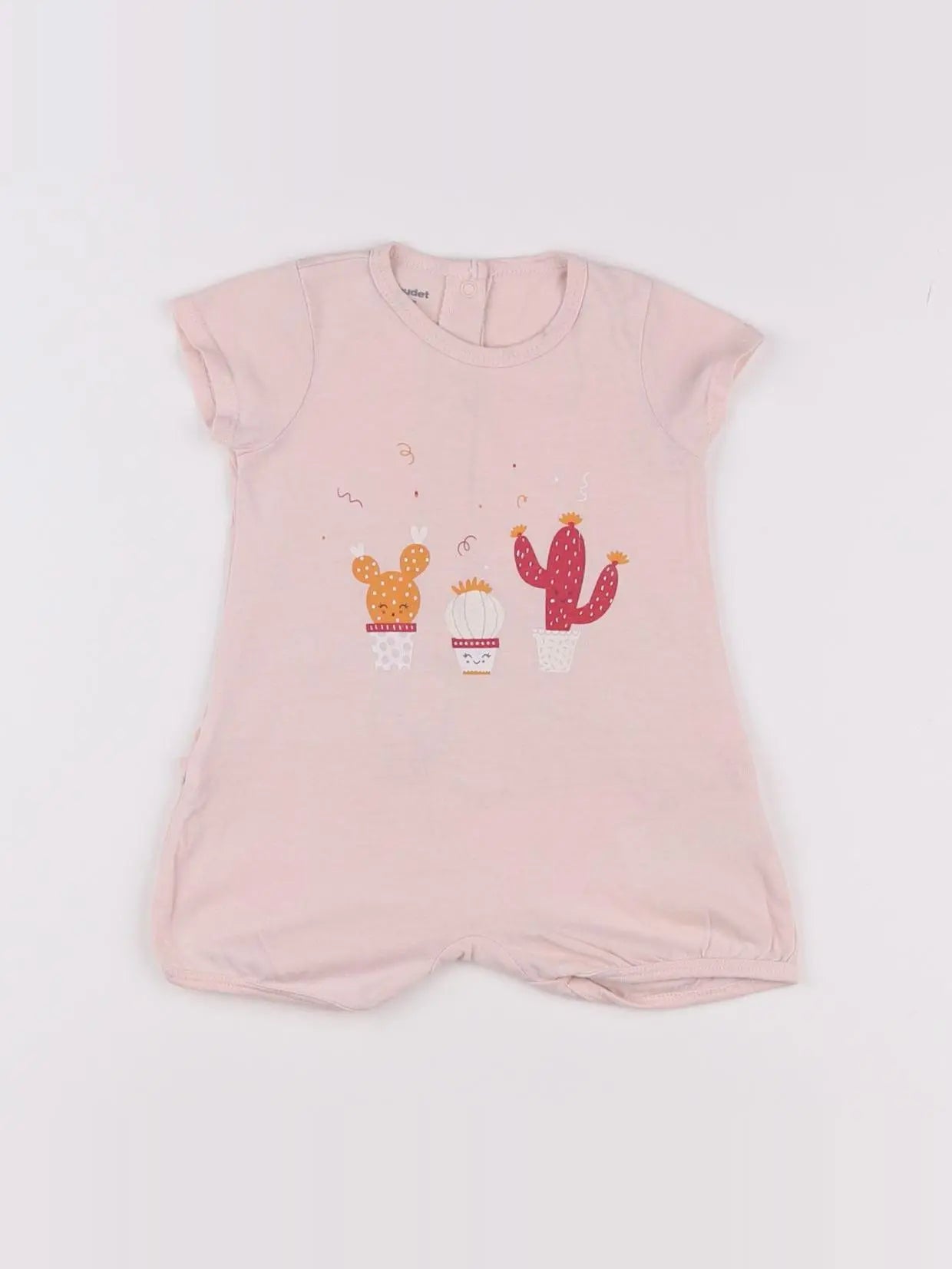 Vertbaudet - pyjama coton rose - 3 mois