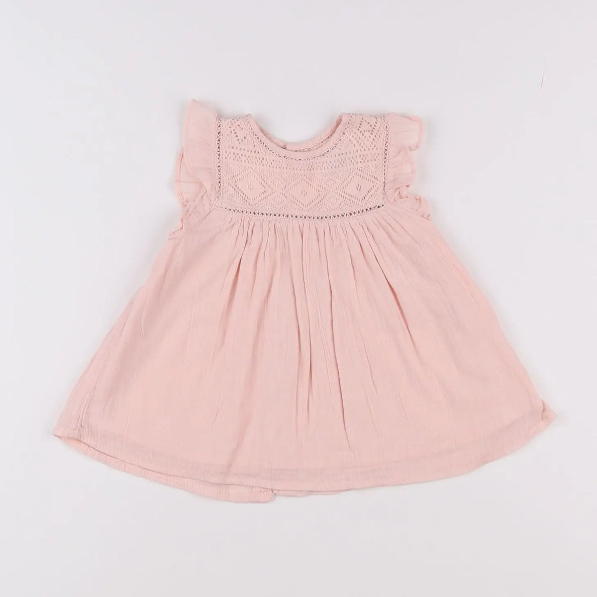 Vertbaudet - robe rose - 3 mois
