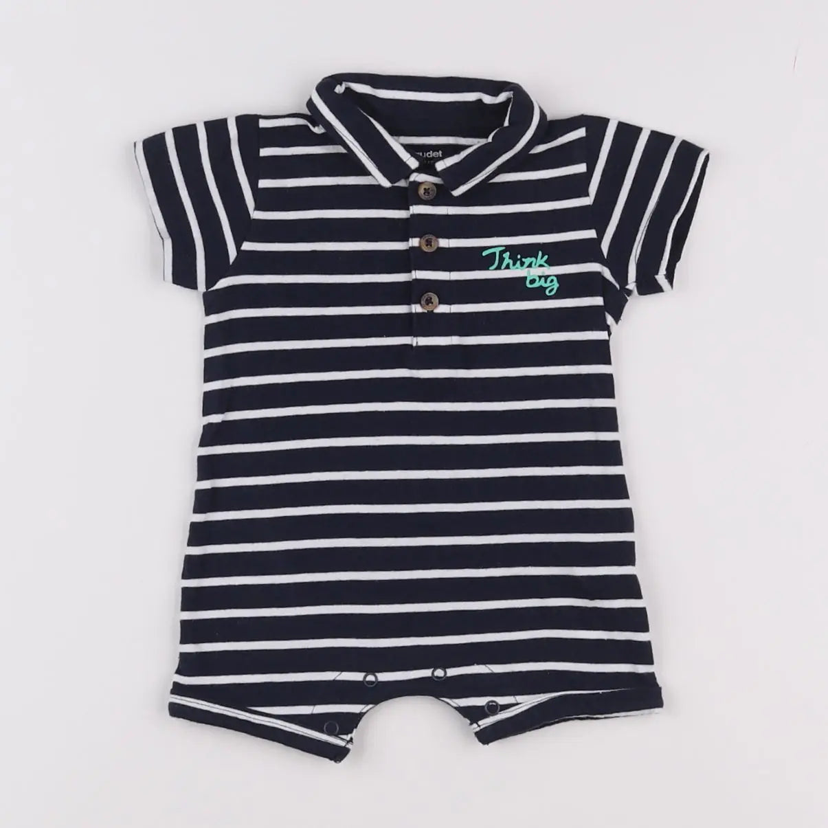 Vertbaudet - combinaison bleu - 3 mois