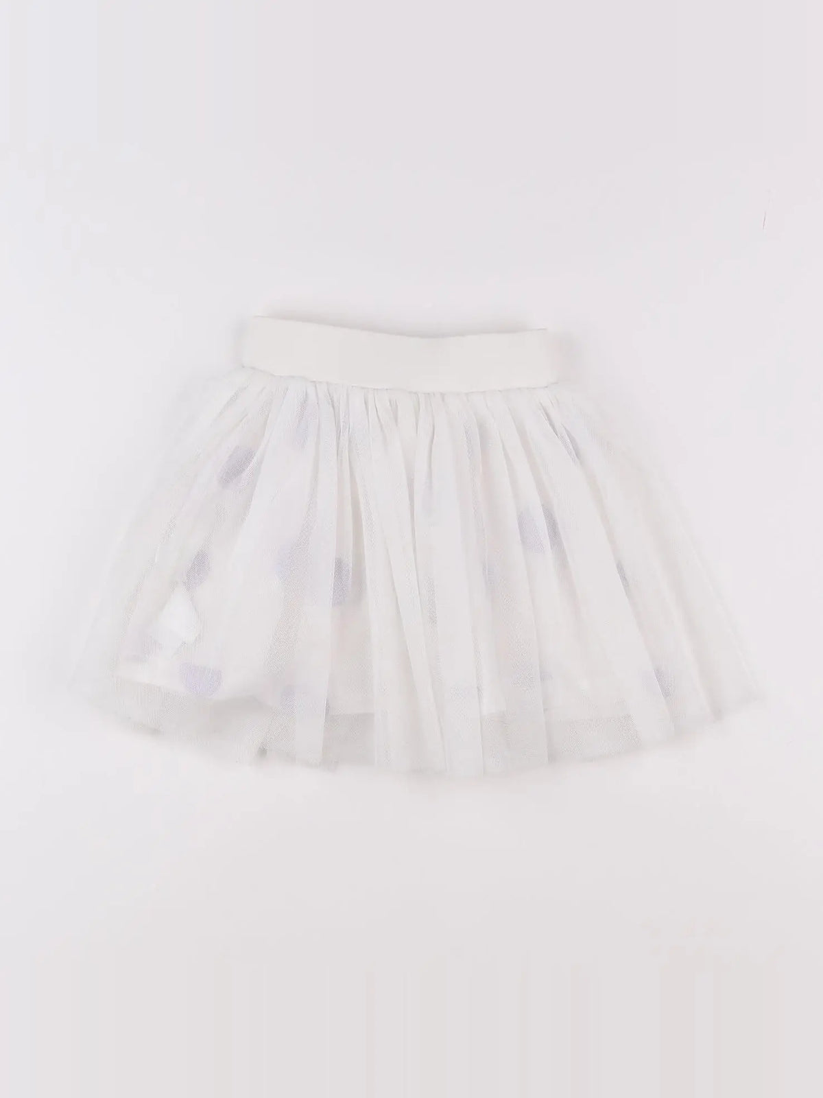 Vertbaudet - jupe blanc, violet - 2 ans