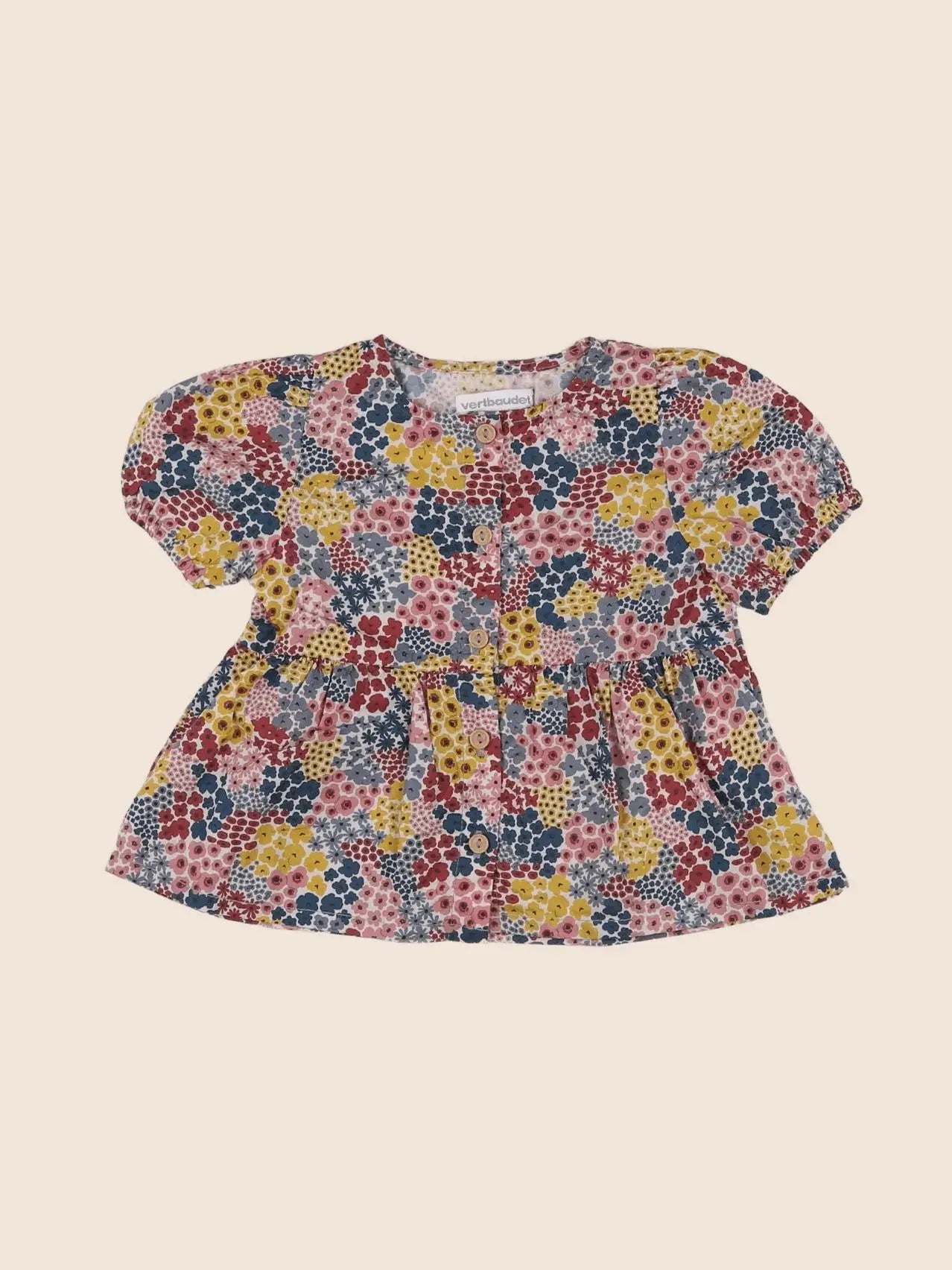 Vertbaudet - blouse multicolore - 9 mois