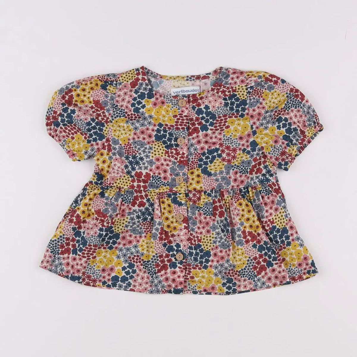 Vertbaudet - blouse multicolore - 9 mois