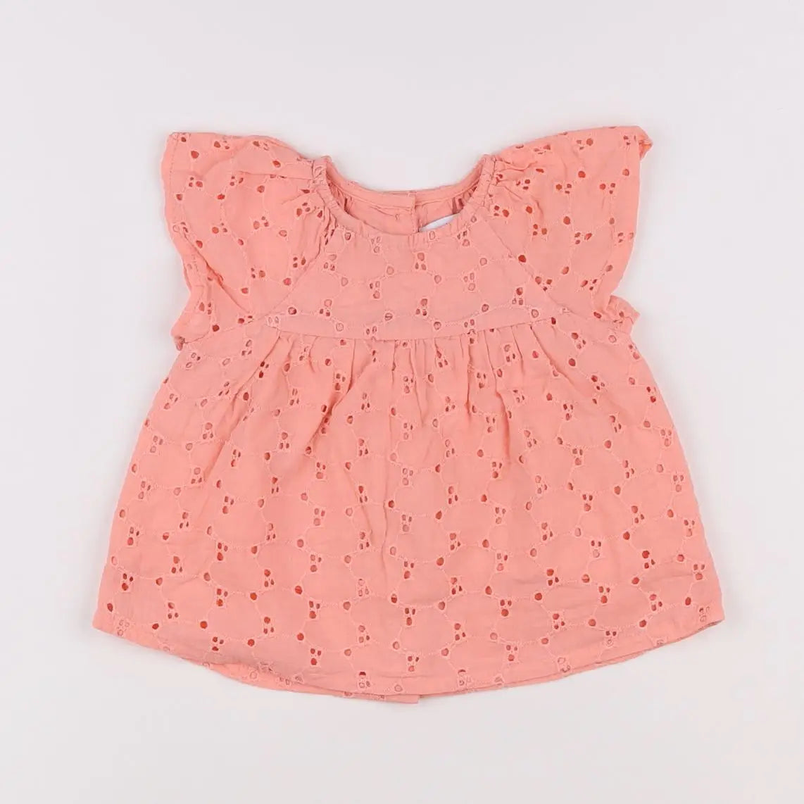 Vertbaudet - blouse orange - 6 mois