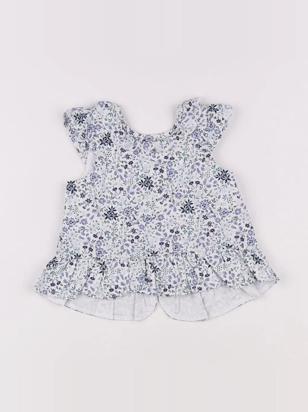 Vertbaudet - blouse blanc, vert - 3 mois