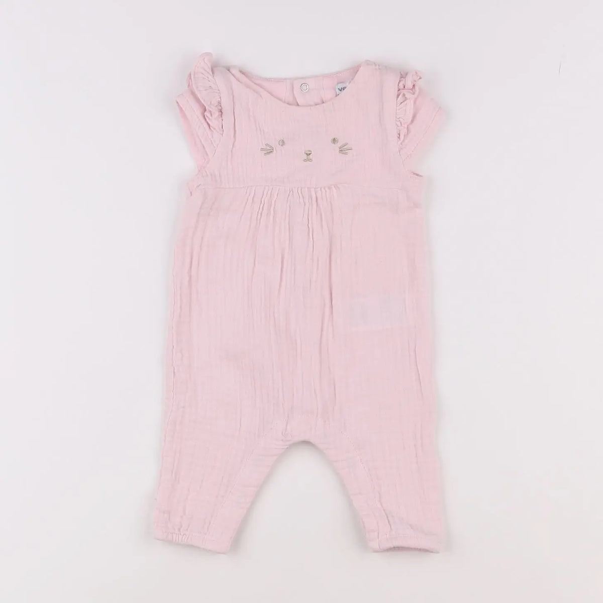 Vertbaudet - combinaison rose - 3 mois