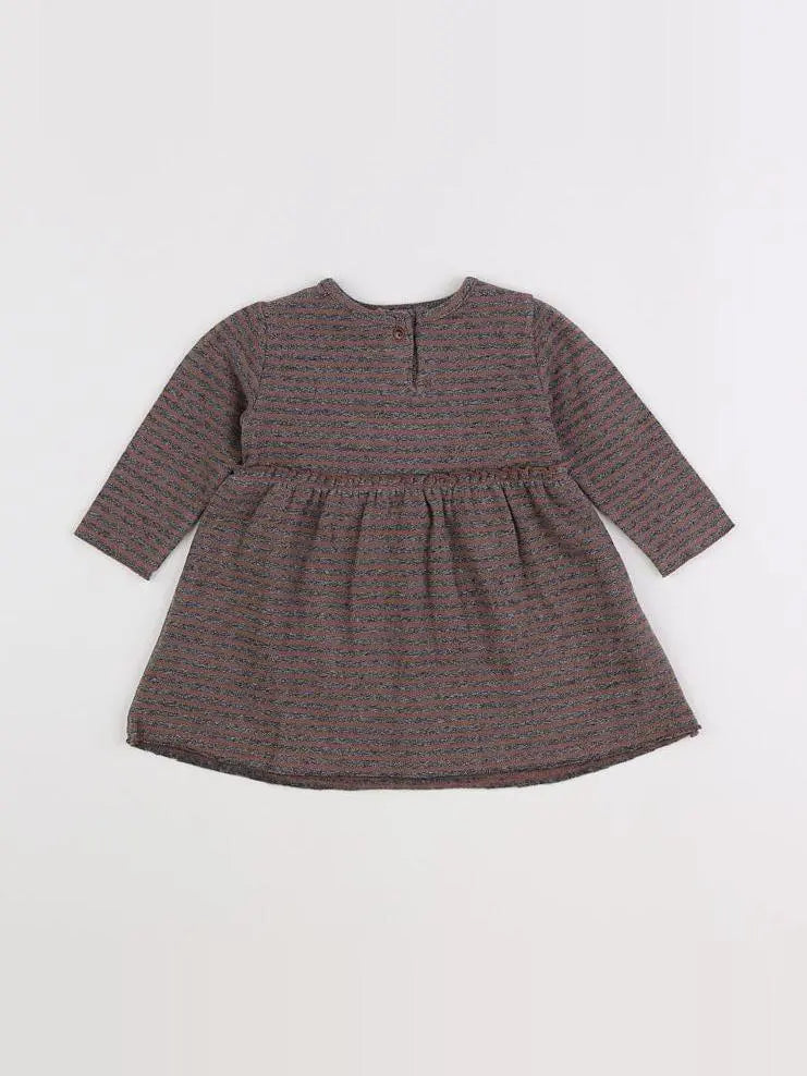 Play Up - robe marron, gris - 6 mois