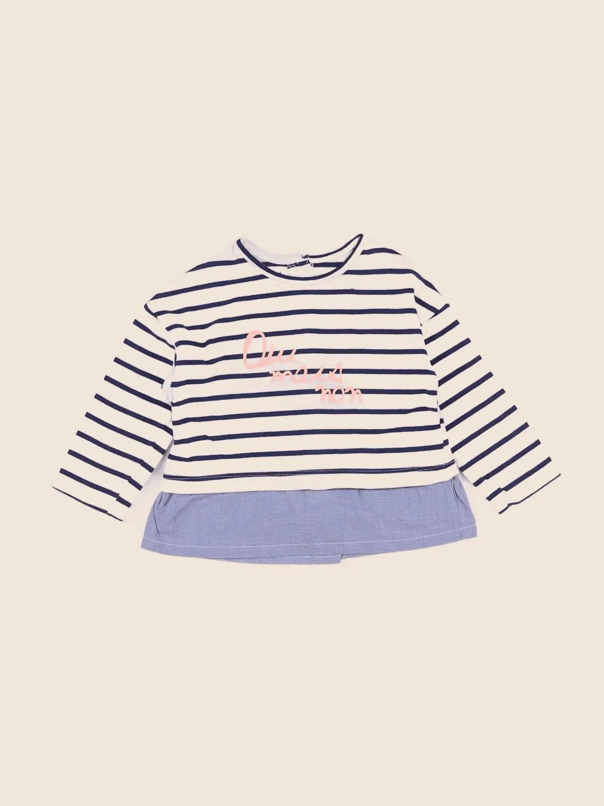 Vertbaudet - tee-shirt bleu - 9 mois