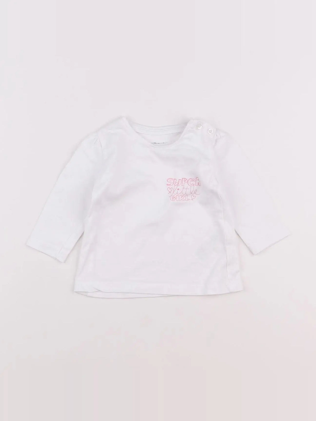 Vertbaudet - tee-shirt blanc - 3 mois