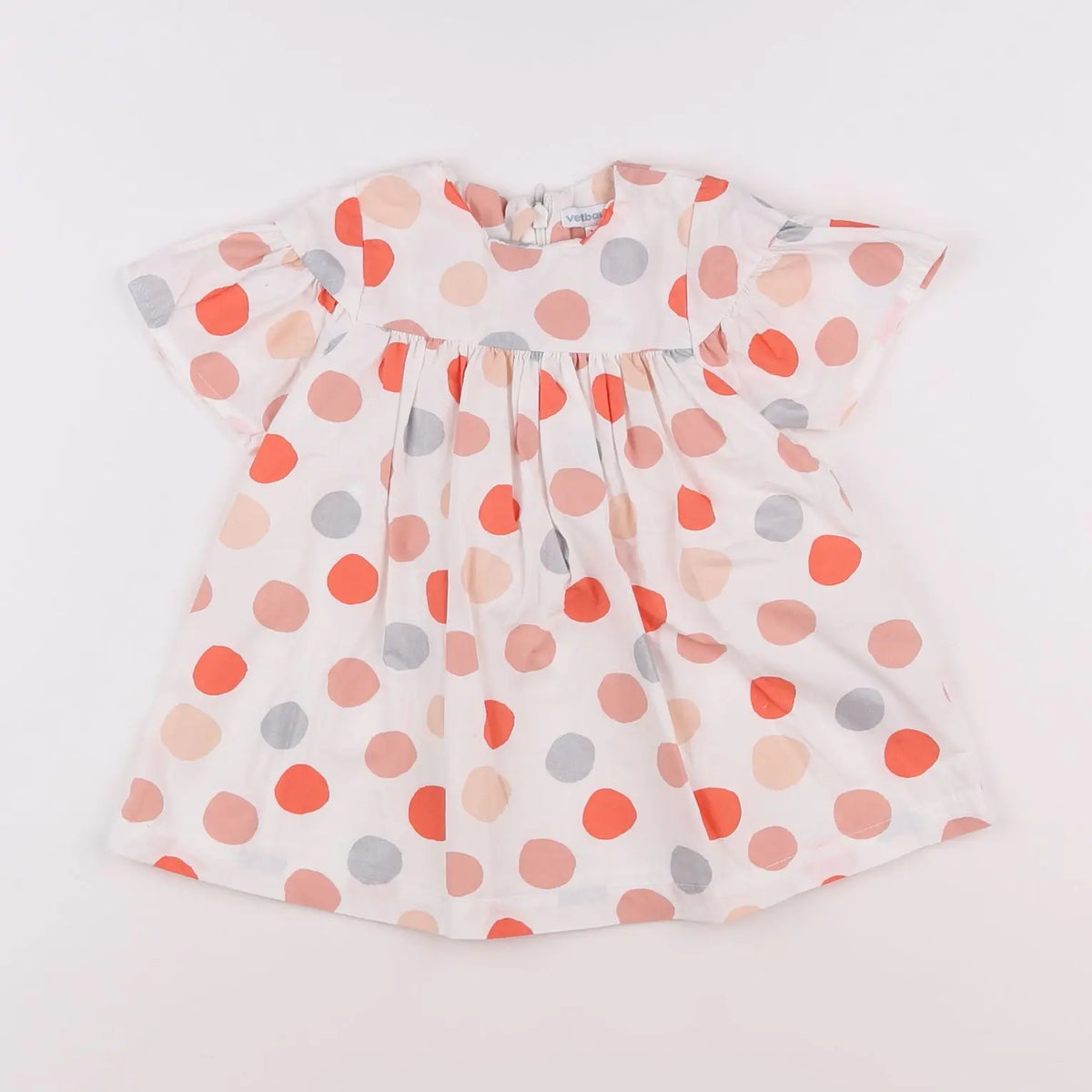 Vertbaudet - robe blanc - 12 mois