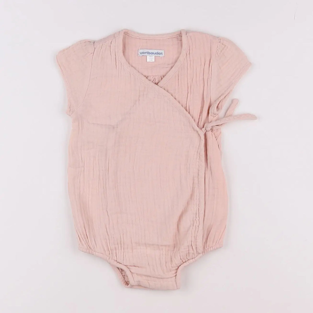 Vertbaudet - combinaison rose - 12 mois