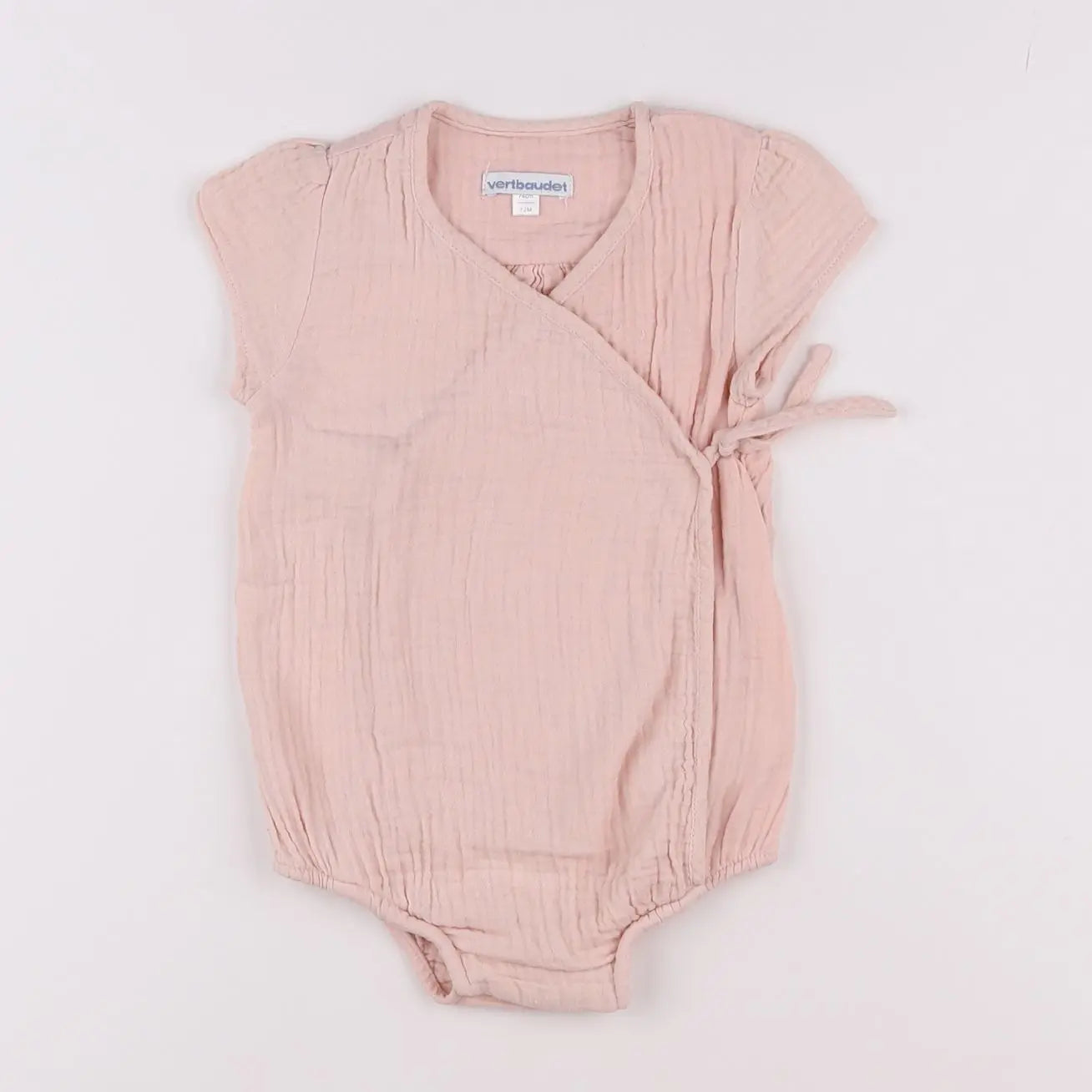 Vertbaudet - combinaison rose - 12 mois