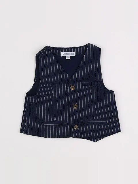Vertbaudet - gilet bleu - 12 mois