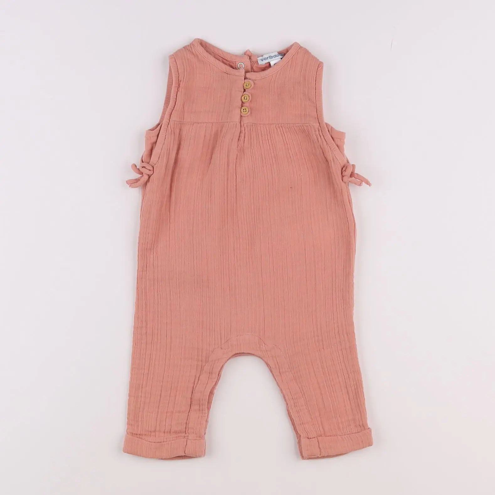 Vertbaudet - combinaison rose - 6 mois