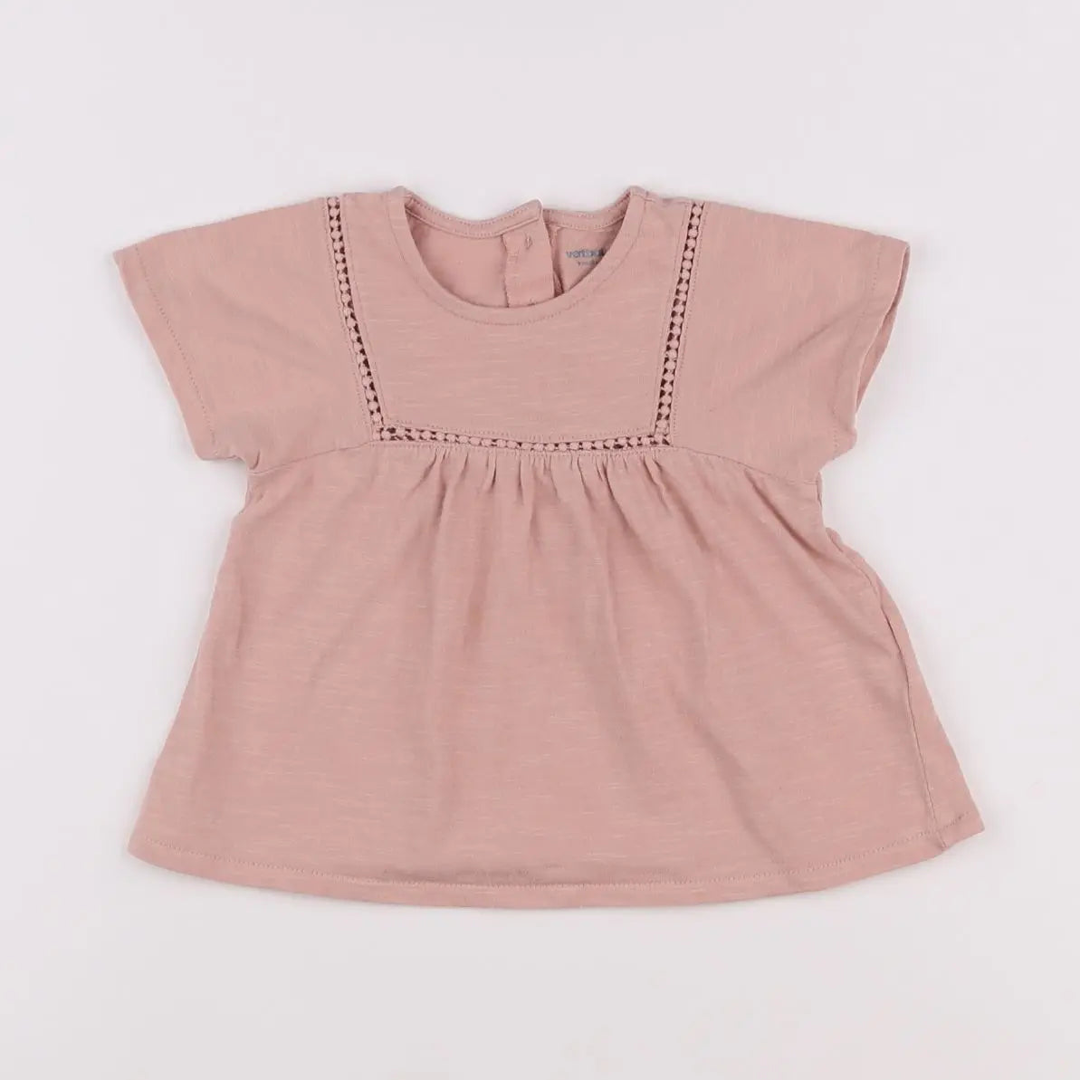 Vertbaudet - tee-shirt rose - 9 mois