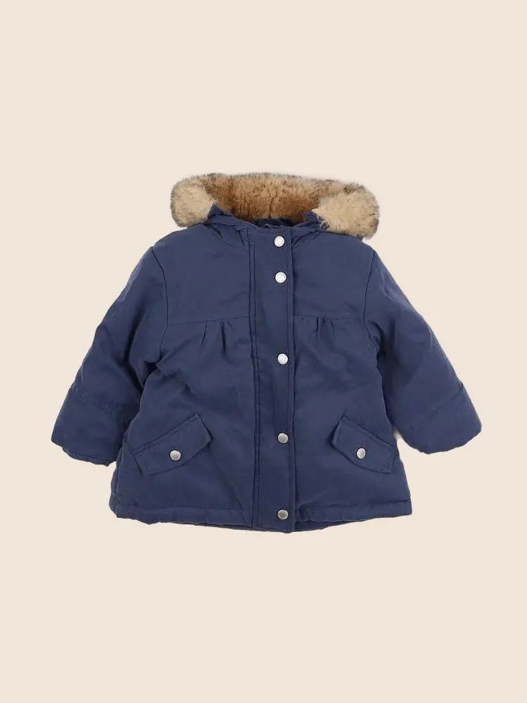 Vertbaudet - parka bleu - 12 mois