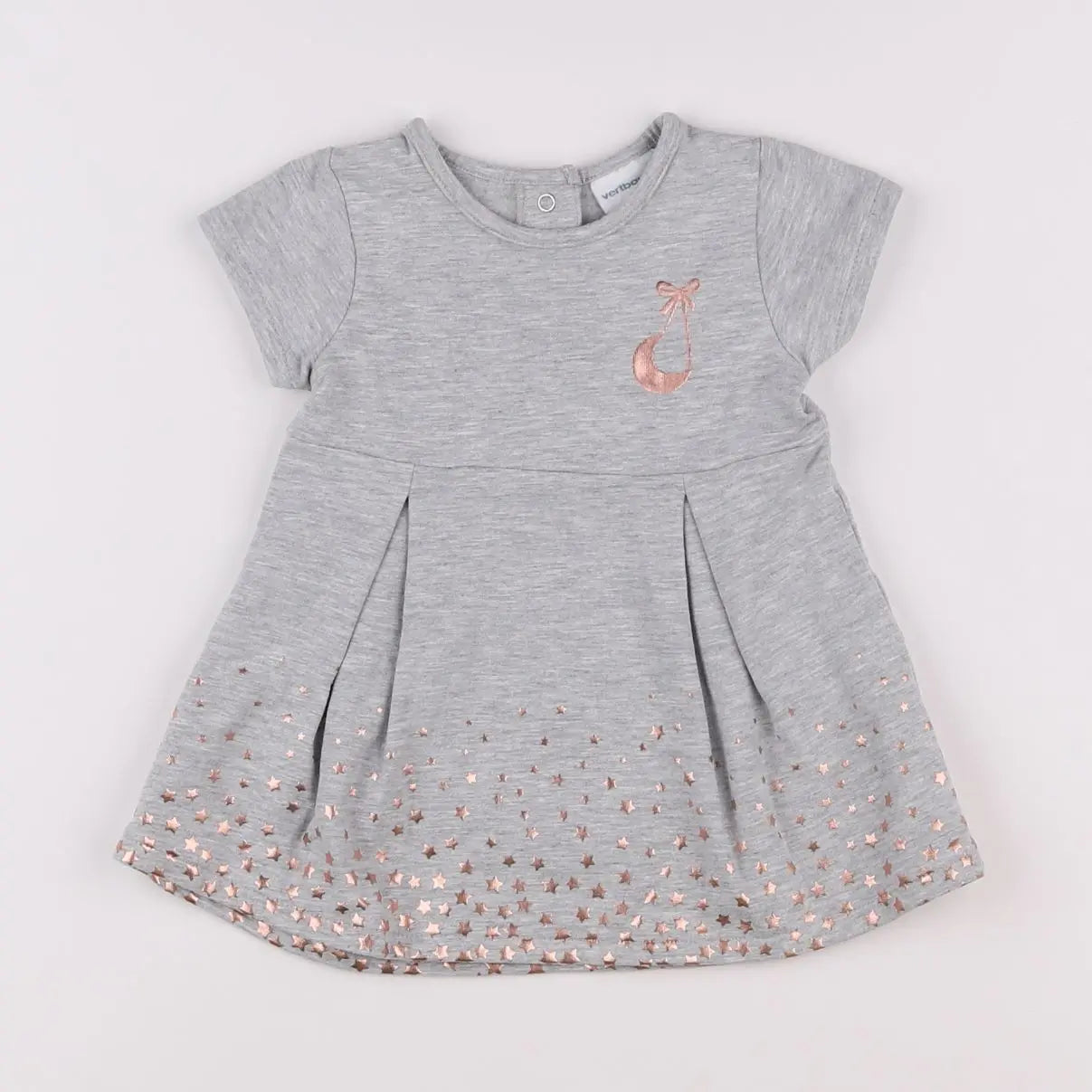 Vertbaudet - robe gris - 3 mois