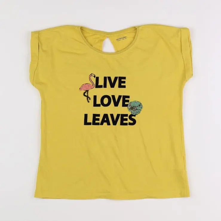 Vertbaudet - tee-shirt jaune - 10 ans
