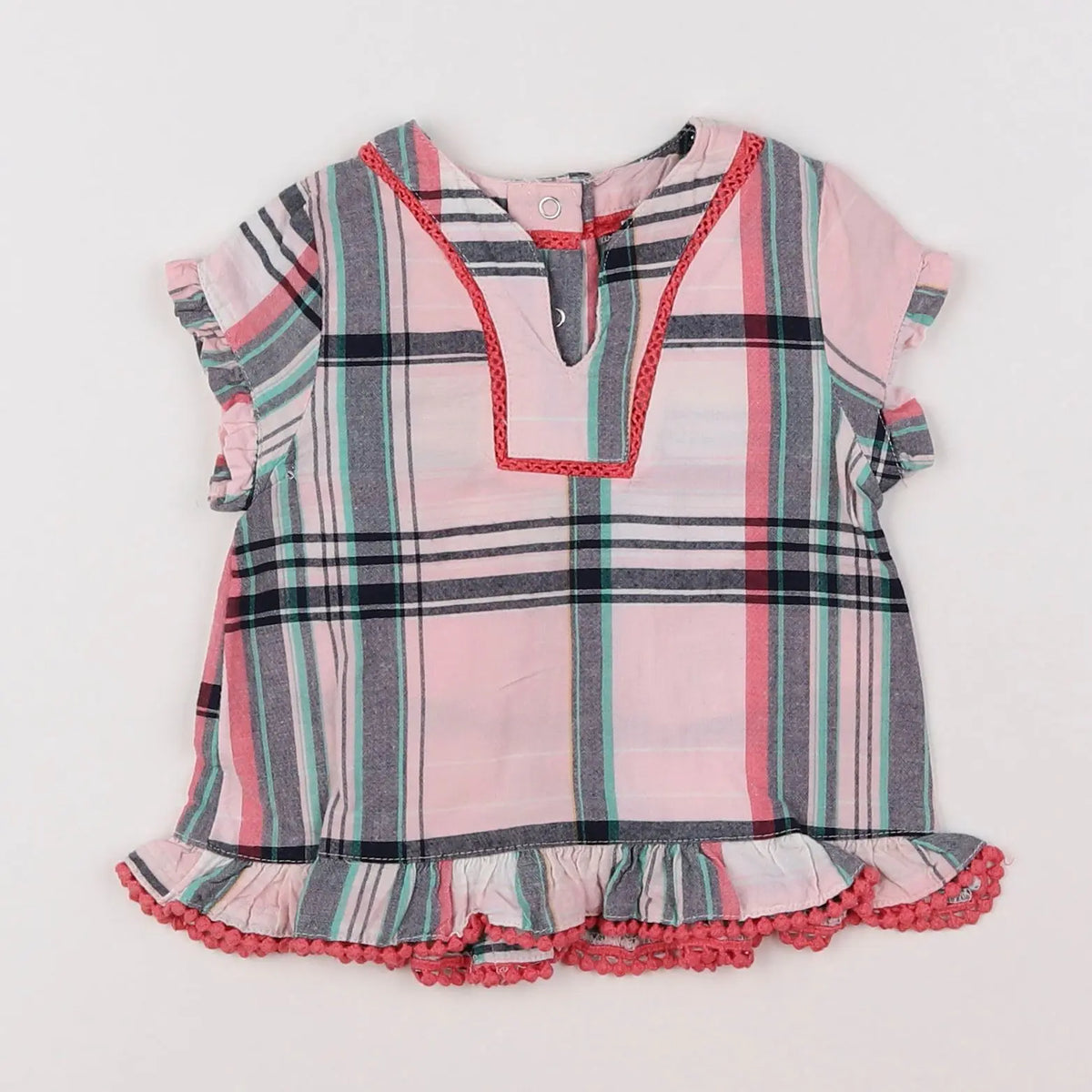 Vertbaudet - blouse multicolore - 9 mois