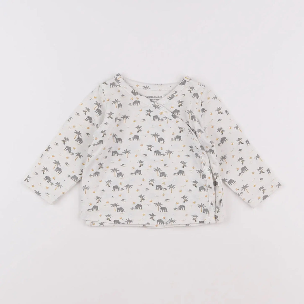 Vertbaudet - tee-shirt blanc - 6 mois