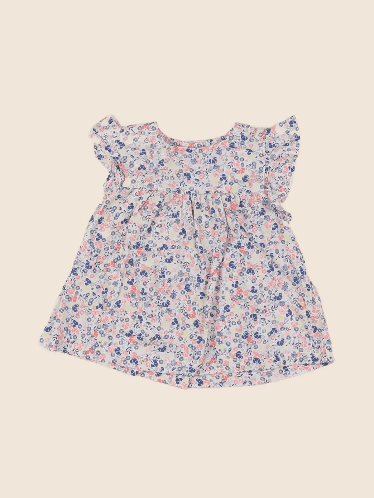Vertbaudet - robe multicolore - 6 mois