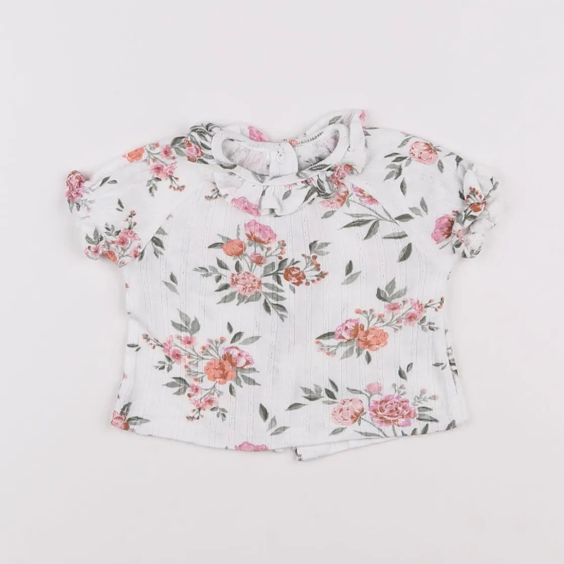 Vertbaudet - tee-shirt blanc - 3 mois