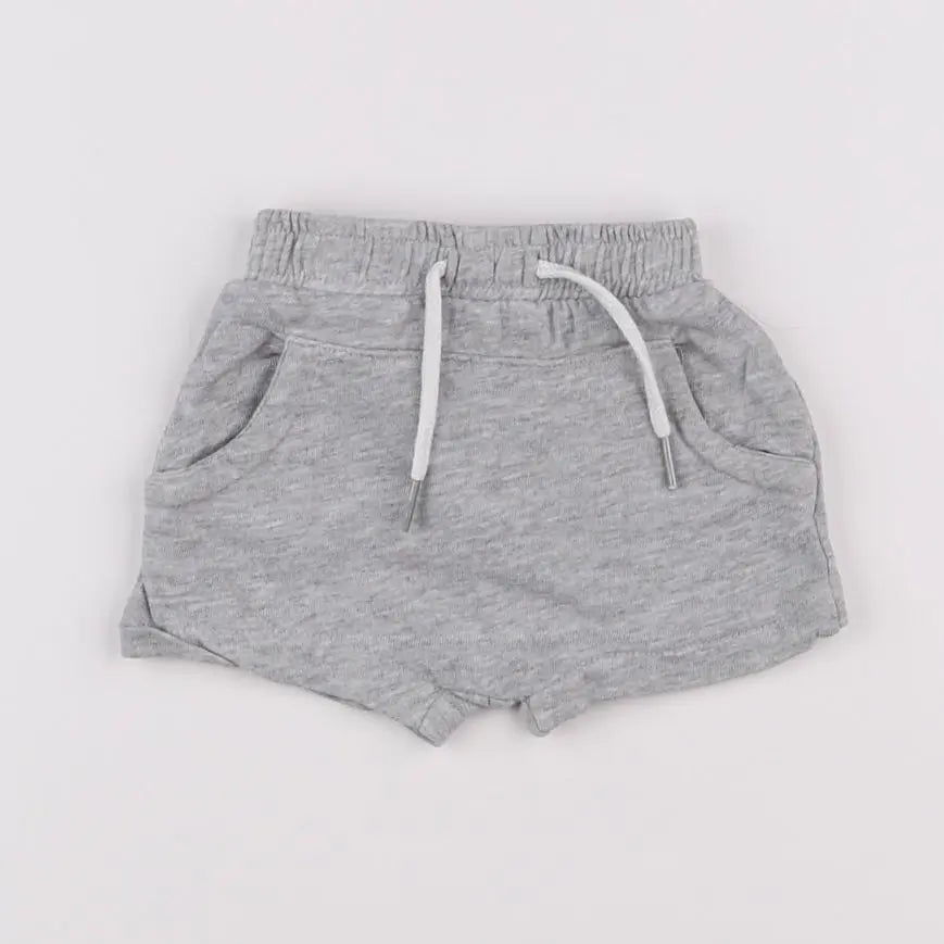 Vertbaudet - short gris - 3 mois