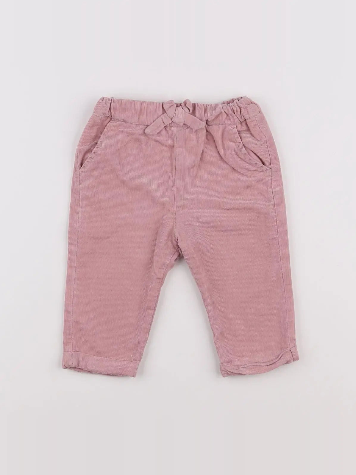 Vertbaudet - pantalon rose - 9 mois