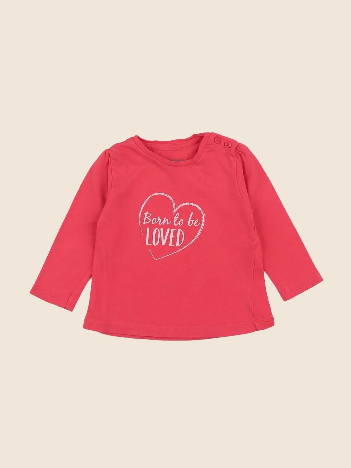 Vertbaudet - tee-shirt rose - 6 mois