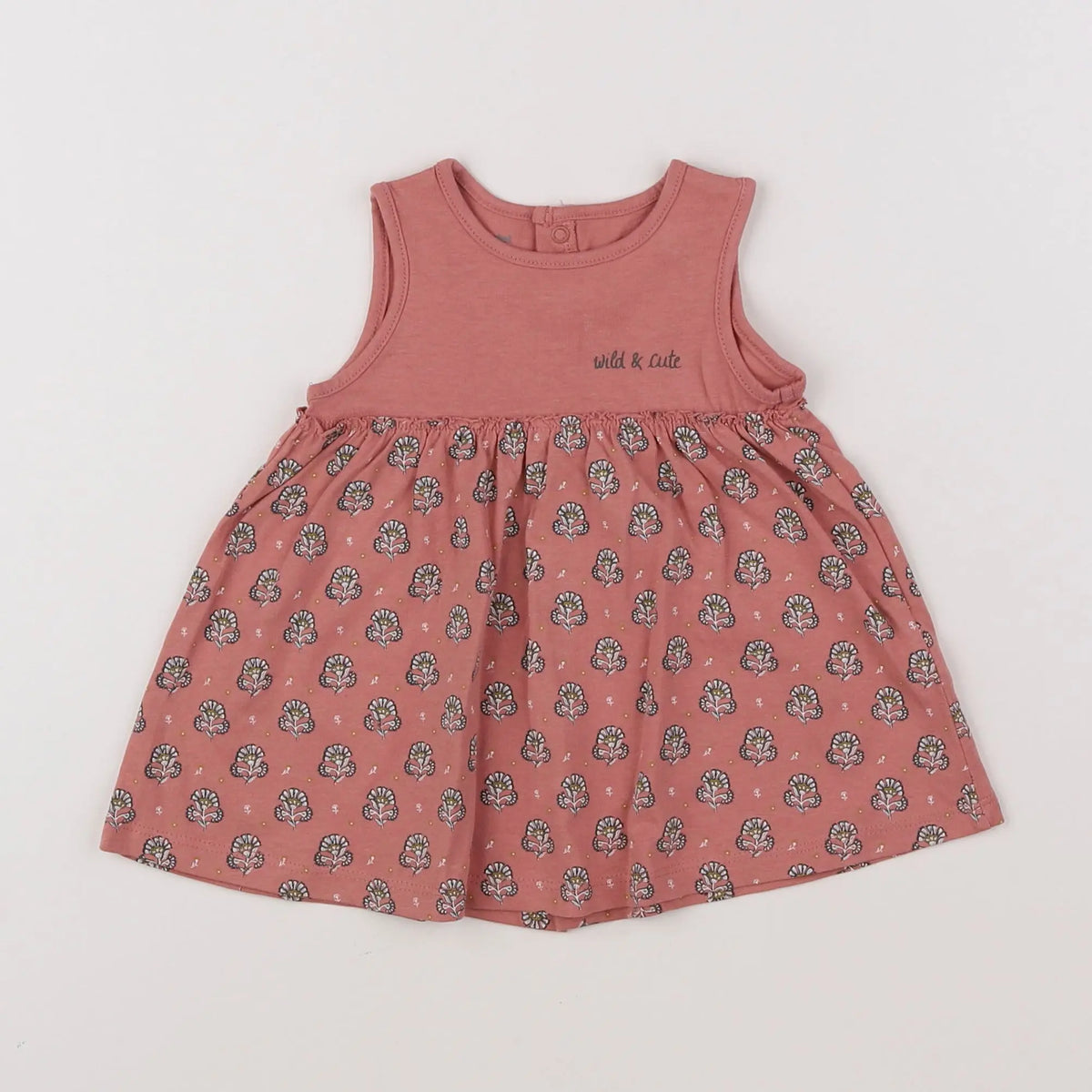 Vertbaudet - robe rose - 3 mois