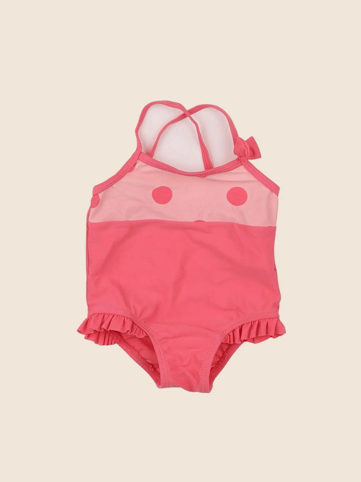 Vertbaudet - maillot de bain rose - 6 mois