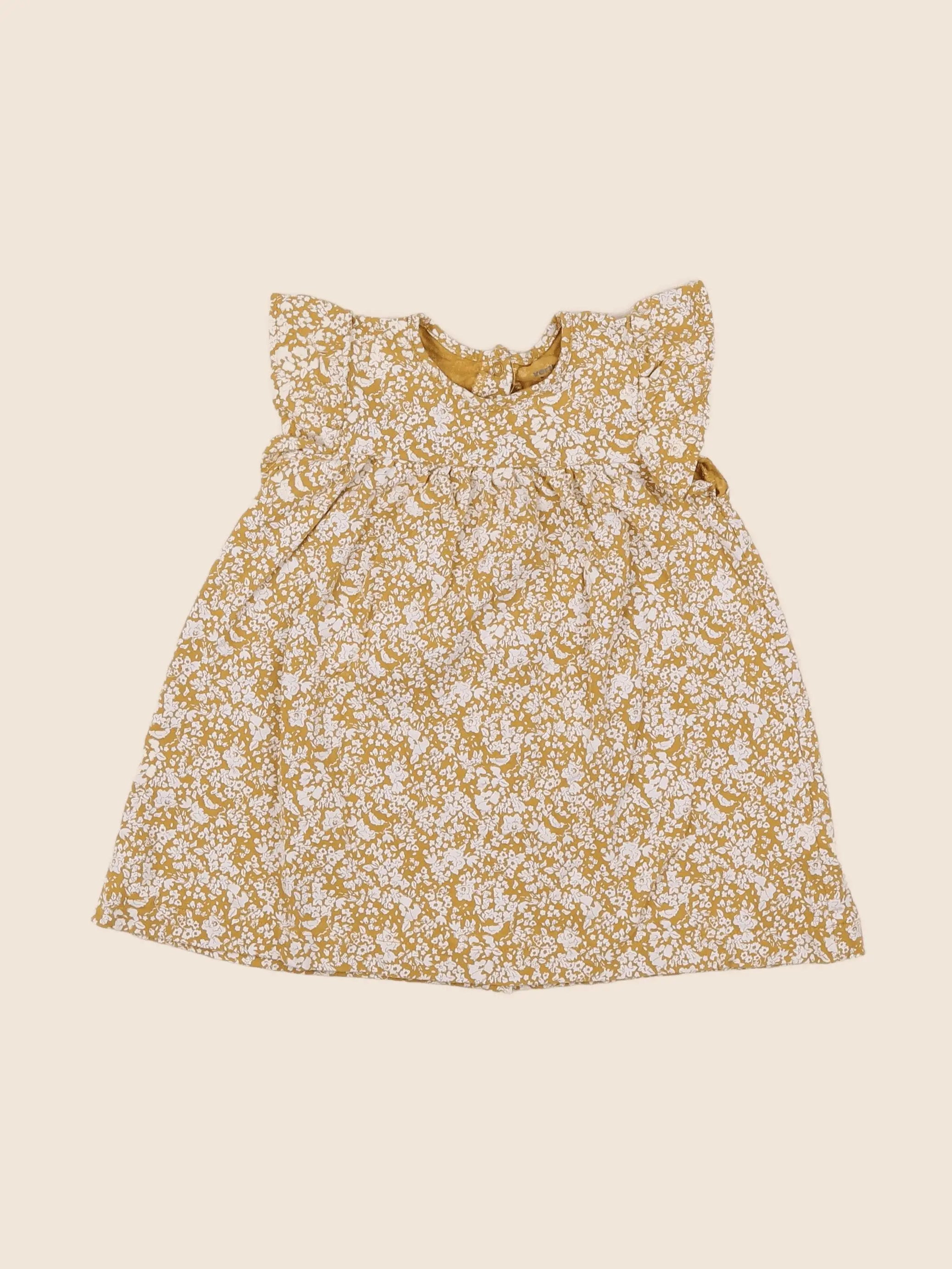 Vertbaudet - robe jaune - 9 mois