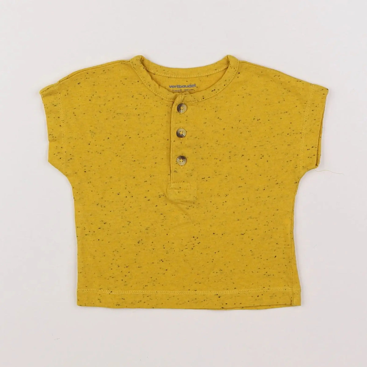 Vertbaudet - tee-shirt jaune - 3 mois